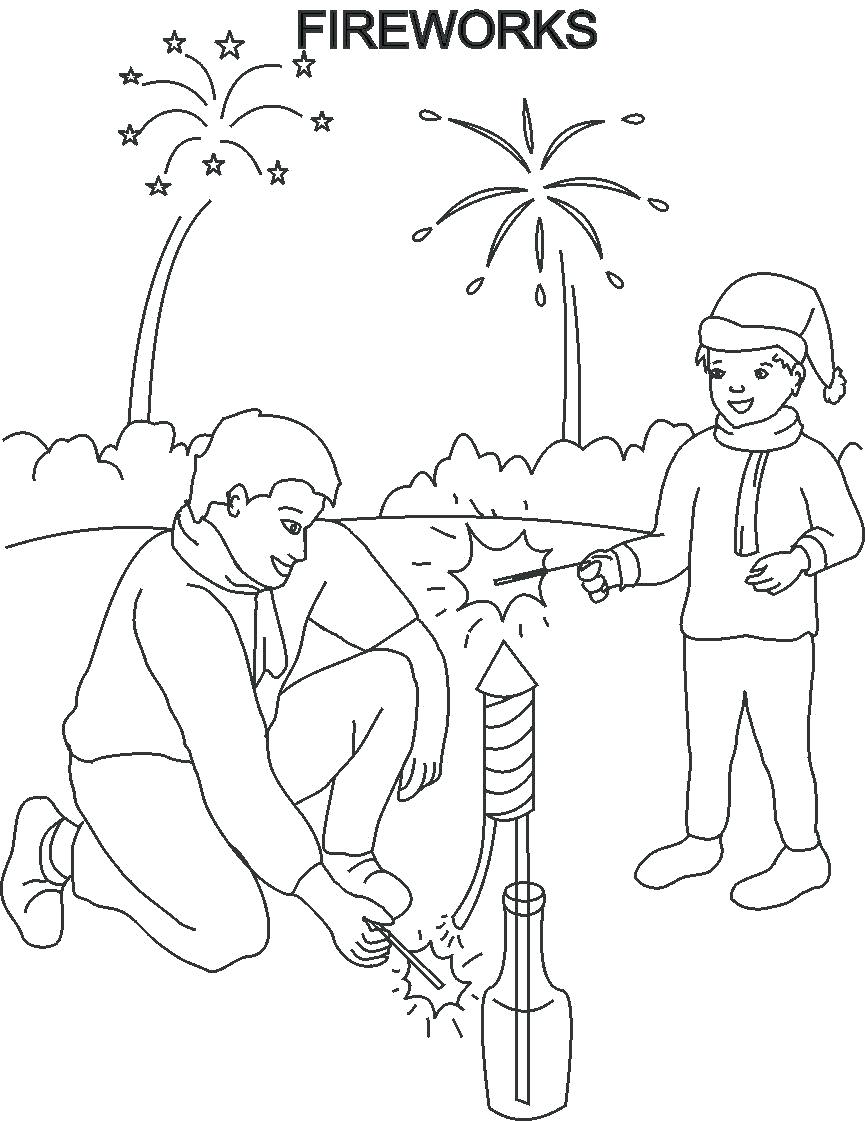 865x1121 Coloring Pages ~ Fireworks Coloring Pages Vector Of A Cartoon Man