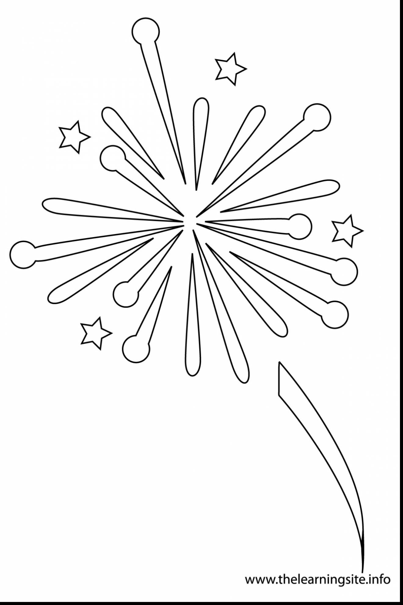 1320x1980 Excellent Fireworks Clip Art Coloring Page With Fireworks Coloring