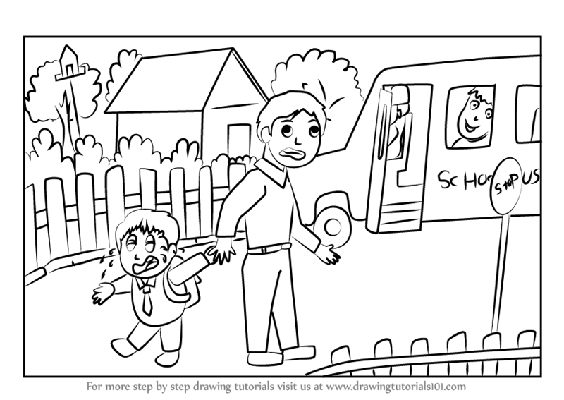 800x567 Learn How To Draw A First Day