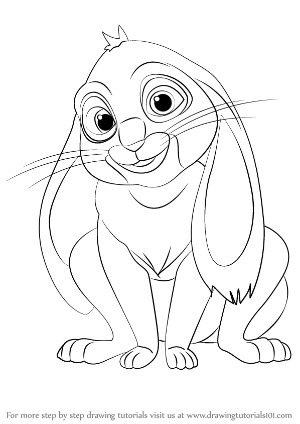 598x844 Learn How To Draw Clover From Sofia The First (Sofia The First