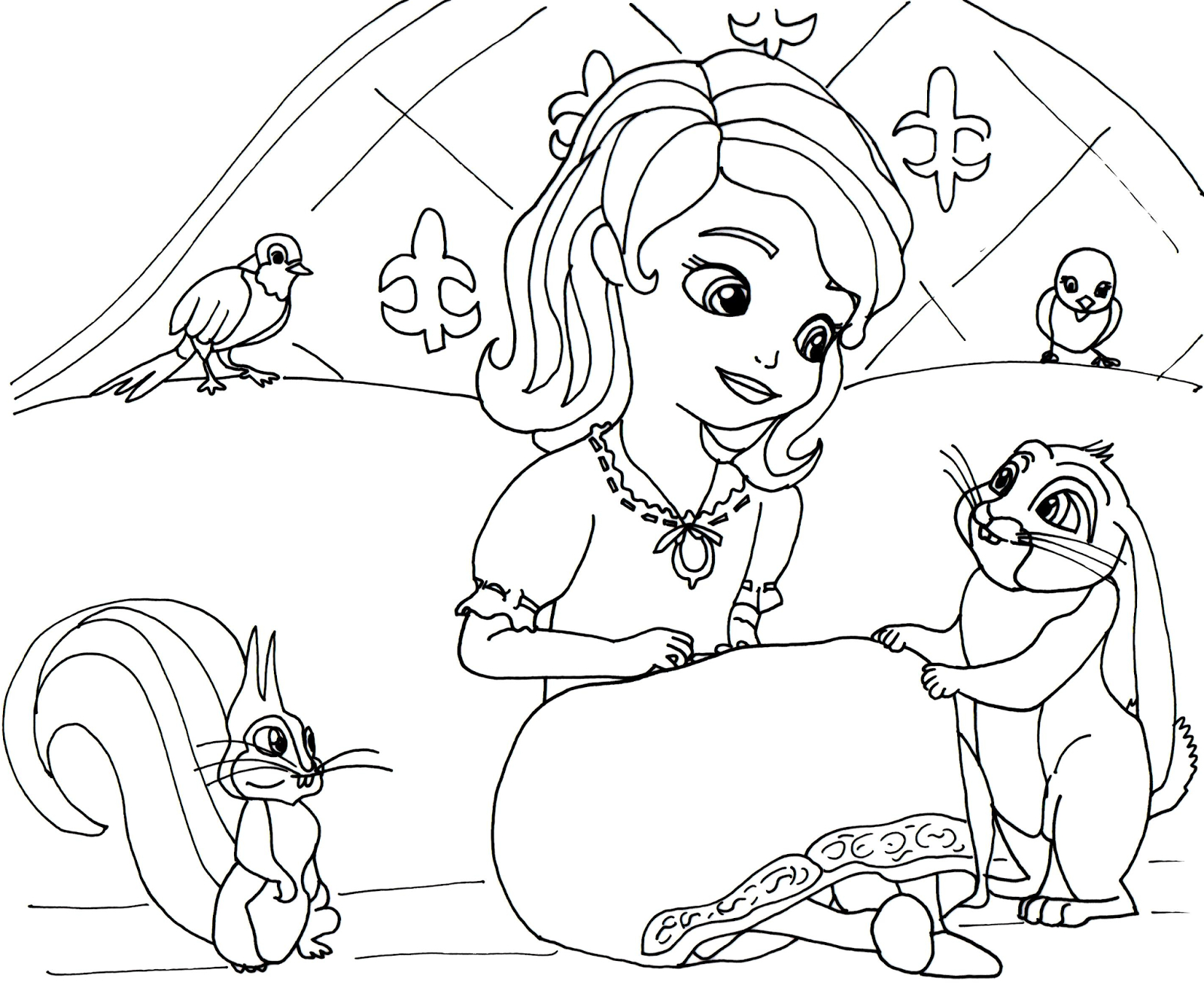 1600x1313 Sofia The First Drawing Sofia The First Coloring Pages Queen