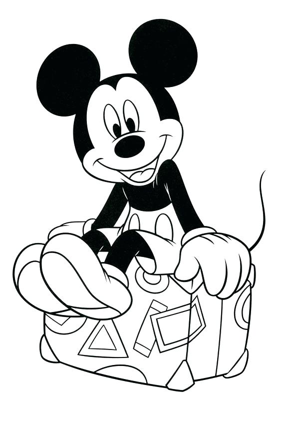 567x850 Mickey Coloring Pictures Mouse Pages Baby Fre Murs