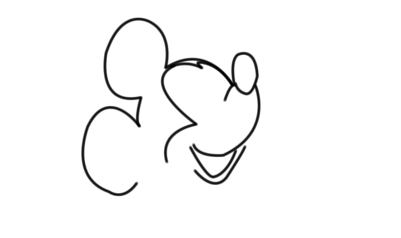 First Mickey Mouse Drawing