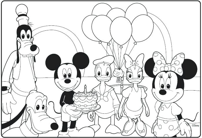 698x477 Great Mickey Mouse Clubhouse Coloring Pages Free Online Page