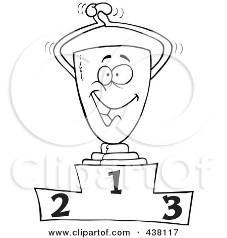 450x470 Royalty Free (Rf) Clip Art Illustration A Cartoon Podium