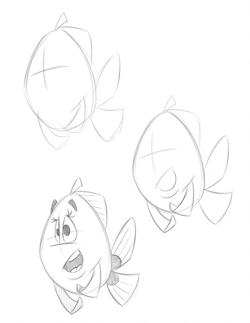 498x644 Draw 50 Cartoon Fish Graphic Design Studio Charlotte 1