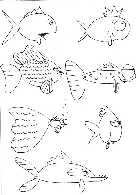 450x631 Fishy's I Have Known Fish, Doodles And Draw