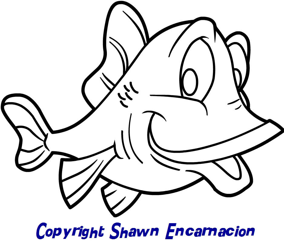 938x797 Cartoon Drawings Of Fish