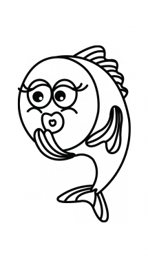 215x382 How To Draw A Cute Fish, Easy Step By Step Drawing Tutorial