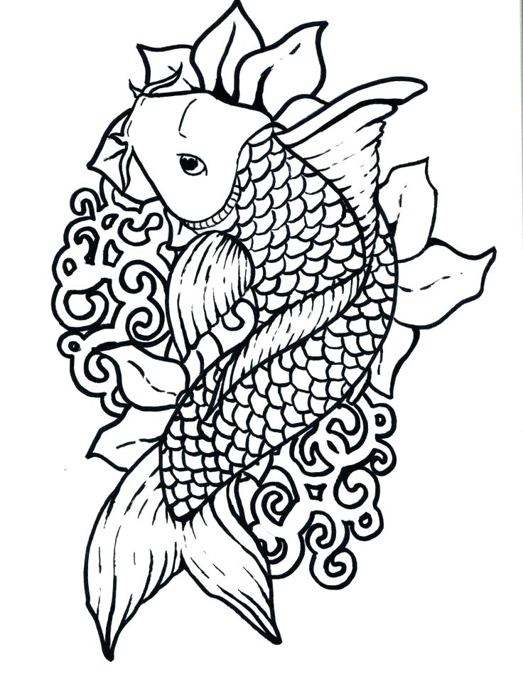 736x962 Tropical Fish Pictures To Color Interesting Fish Coloring Pages