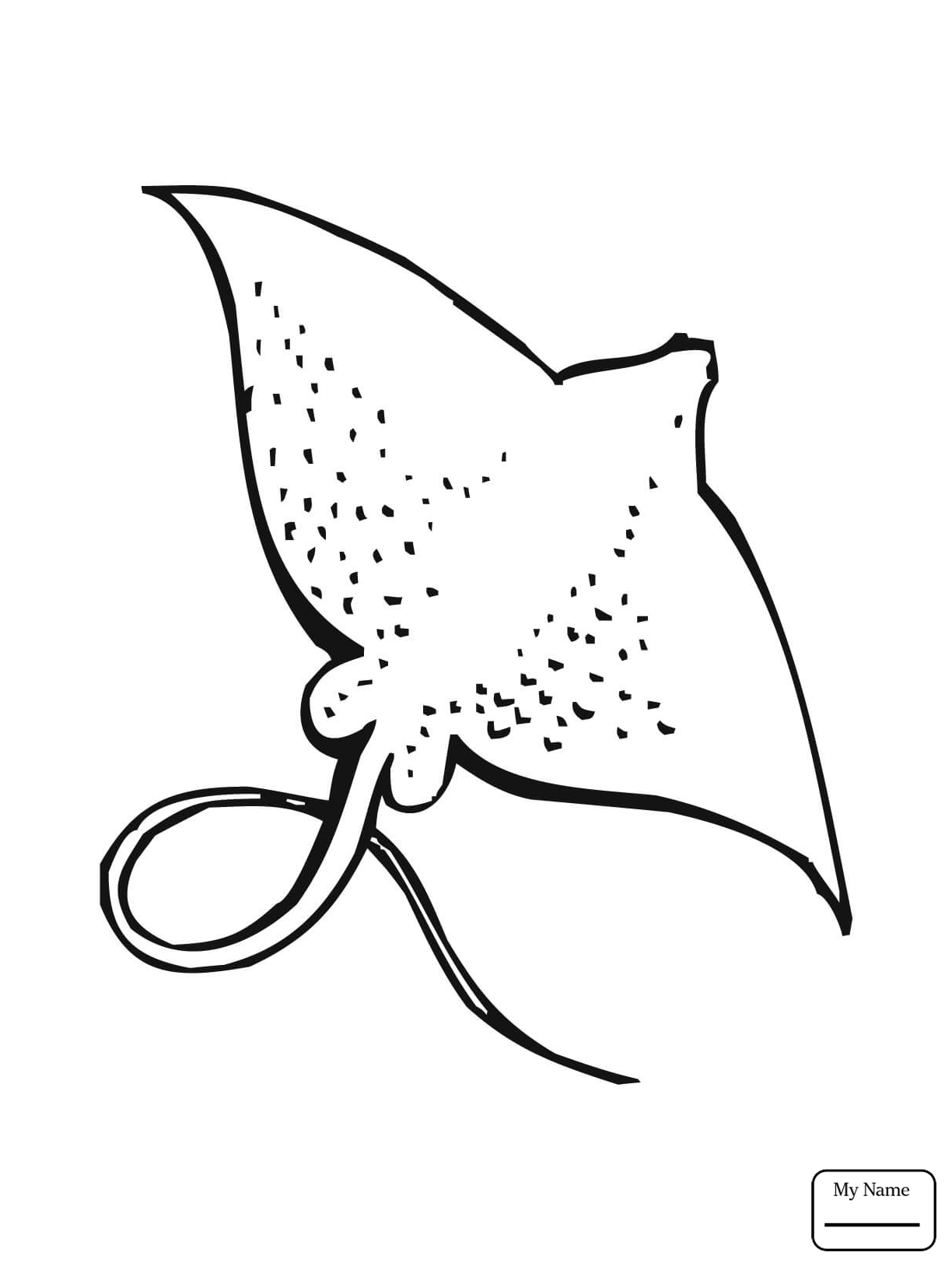 1224x1632 Ray Fish Eagle Ray Coloring Pages For Kids