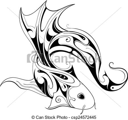 450x420 Koi Fish Clipart Vector