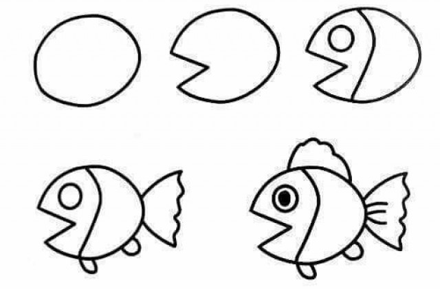 640x420 Easy To Draw Fish Education Made Drawings Of Animal