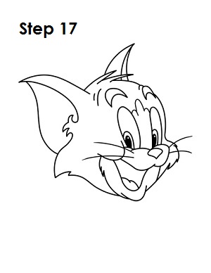 300x388 How To Draw Tom (Tom And Jerry)