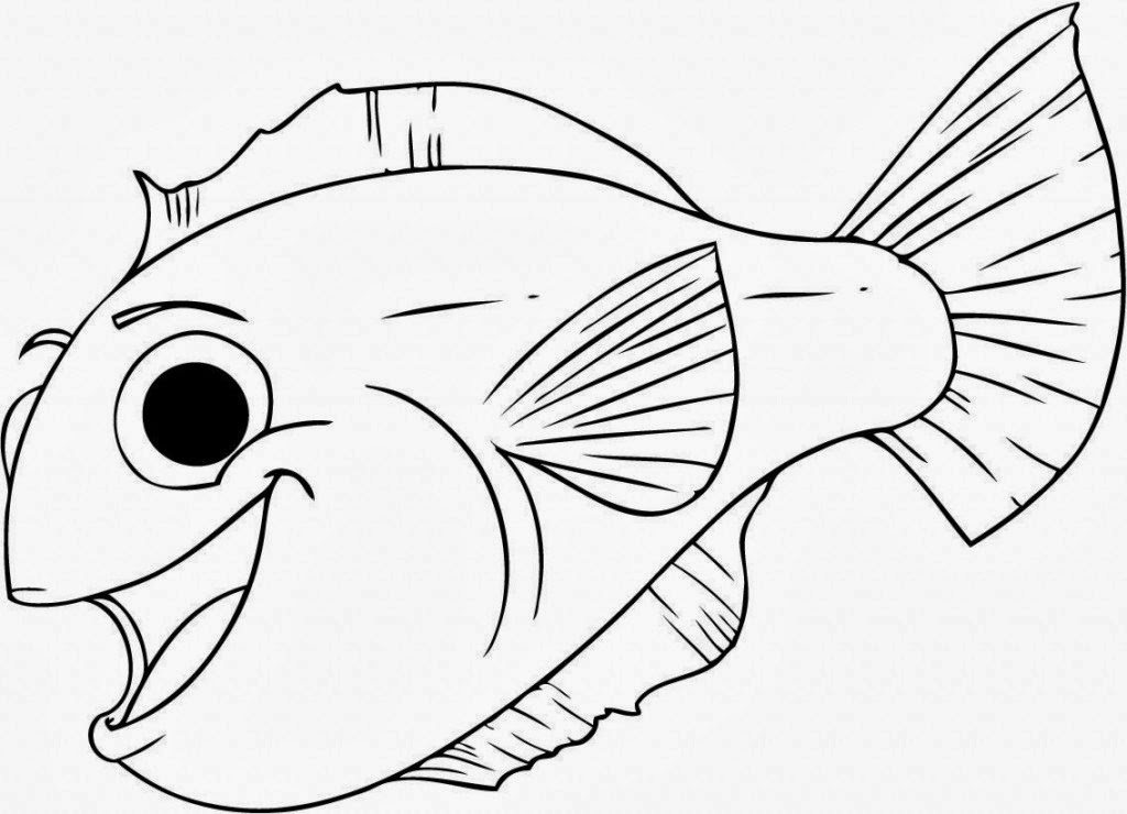 1024x740 Colour Drawing Free Wallpaper Cute Fish For Kid Coloring Drawing