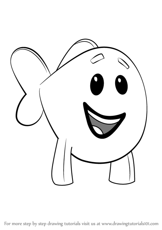 566x800 Learn How To Draw Little Fish From Bubble Guppies (Bubble Guppies