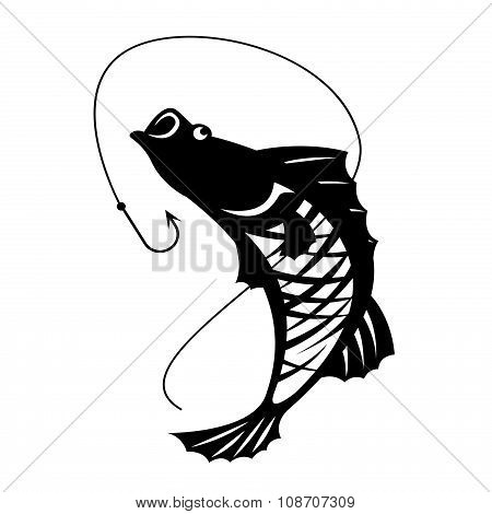 450x470 Barramundi Fish Hook Vector Design Vector Amp Photo Bigstock