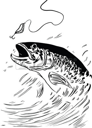 Fish Jumping Out Of Water Drawing at GetDrawings | Free download