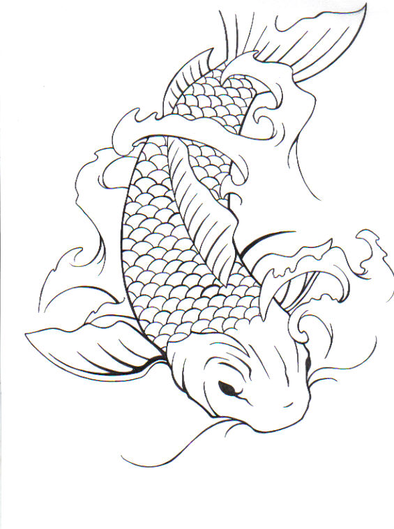 565x759 Koi Fish By Darkphoenix1982