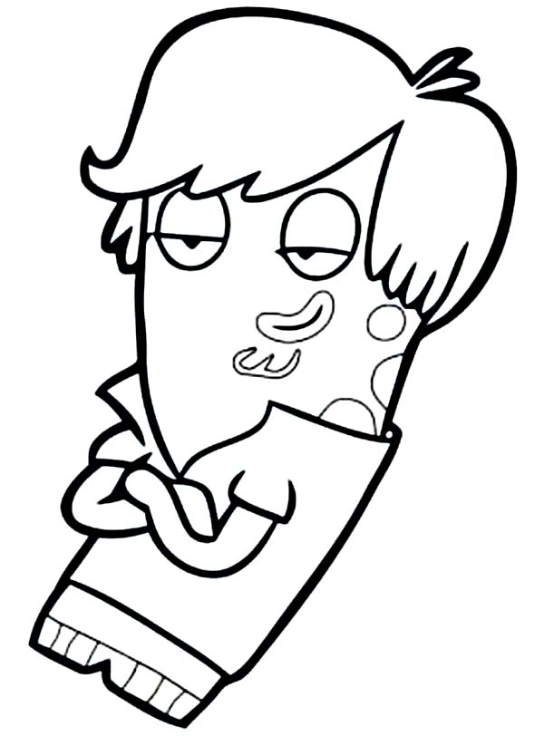 600x812 Popular Fish Steve Jackson From Fish Hooks Coloring Page