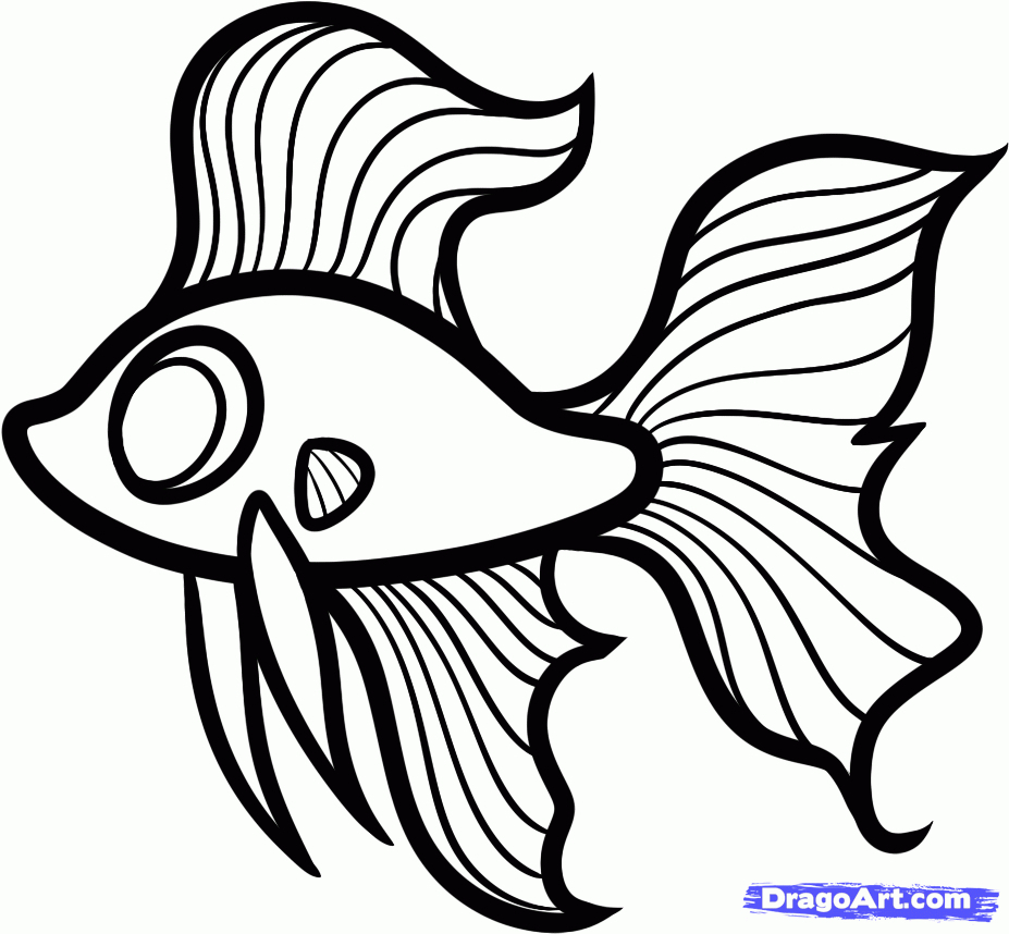 927x858 Simple Fish Drawings Simple Drawing Of Fish