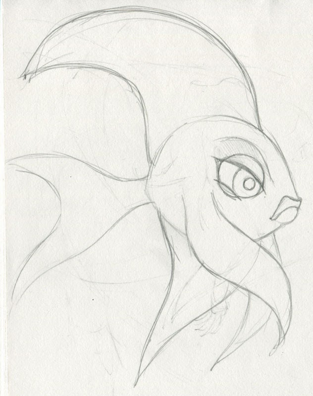 632x800 Amber's Brain! Daily Sketch Fish
