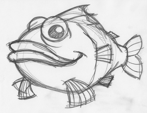 500x383 Cartoon Fish Mascot Character, Brandingidentity Amp Packaging Design