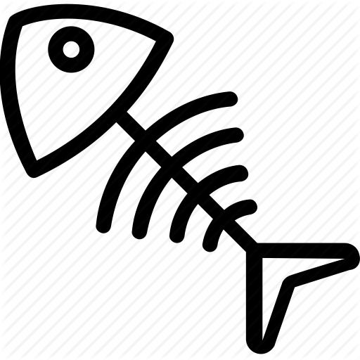 512x512 Fish, Fishbone, Food, Seafood, Skeleton Icon Icon Search Engine