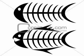 340x227 Image 1524976 Set Of Two Tribal Fish Bone Tattoos From Crestock