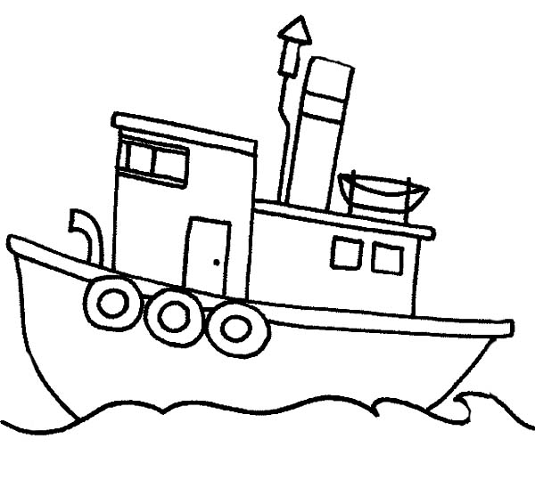 600x566 Fishing Boat Sail In The Sea Coloring Page Coloring Sun