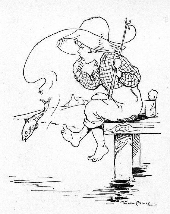 564x710 Boy Going Fishing Poem