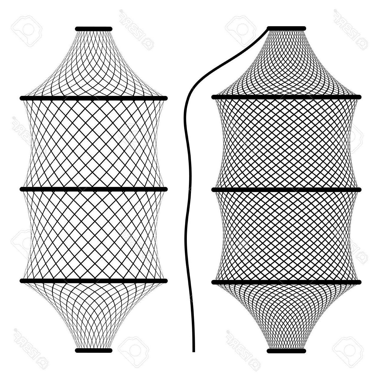 1300x1300 Top 10 Vector Fishing Net Coop Trap Fyke Stock Drawing