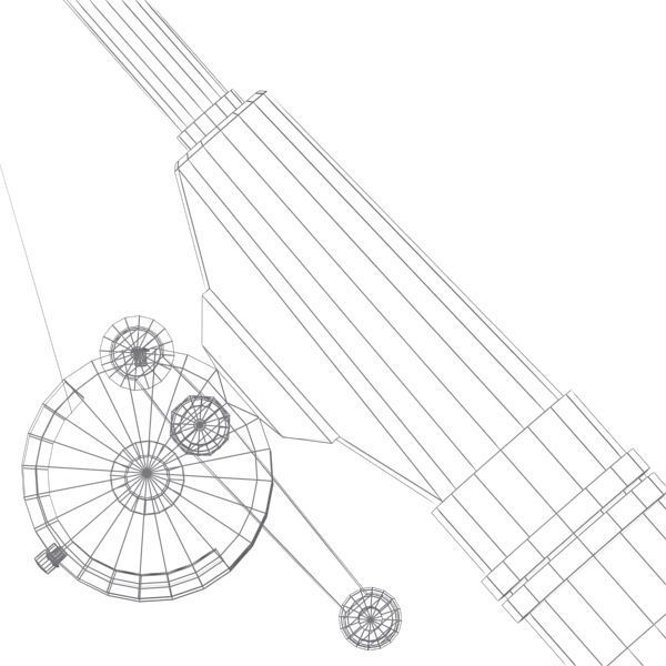 600x600 Fishing Rod 3d Model Cgtrader