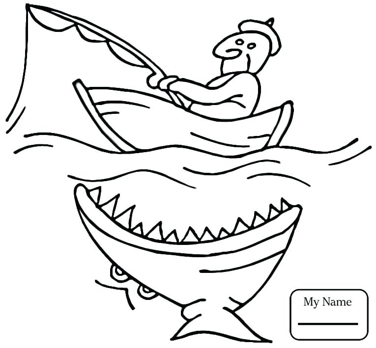 765x709 Fishing Coloring Pictures Genesisar.co