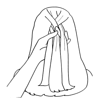 339x358 How To French Braid Your Hair