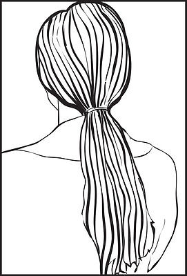 Fishtail Braid Drawing at GetDrawings | Free download