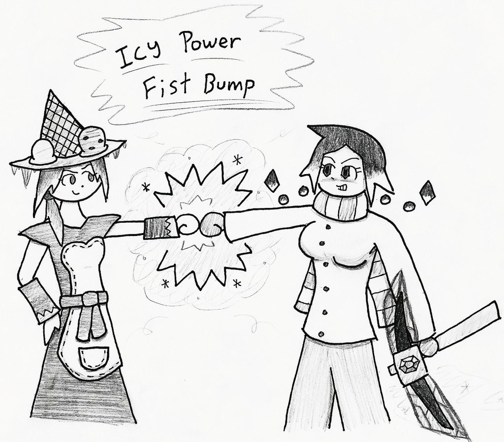 1024x899 Icy Power Fist Bump By Comicapaloozastudios