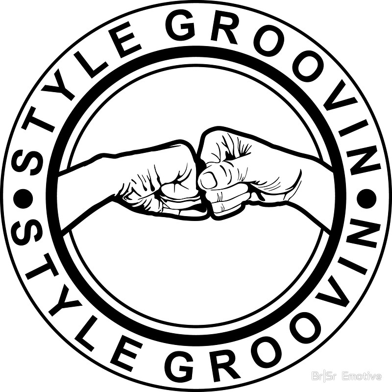 800x800 Fist Bump Style Groovin Stickers By Brsr Emotive Redbubble