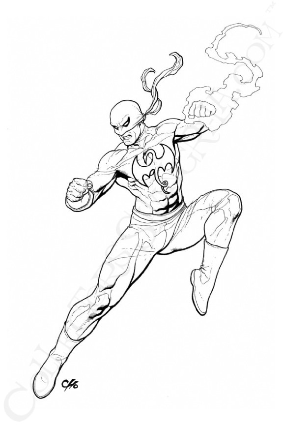 576x864 Fist Original Art Signed By Frank Cho