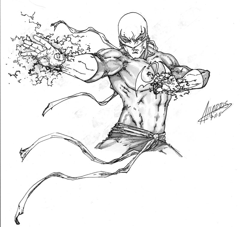 800x755 Iron Fist By Anthonyharrisart