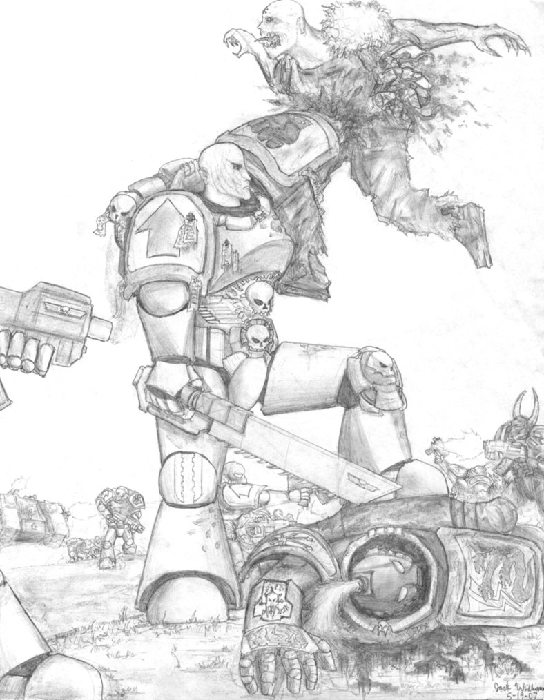 788x1014 Imperial Fists Pwnage By Henskelion