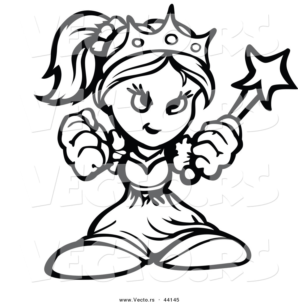 1024x1044 Vector Of A Powerful Cartoon Princess Holding Up Fists
