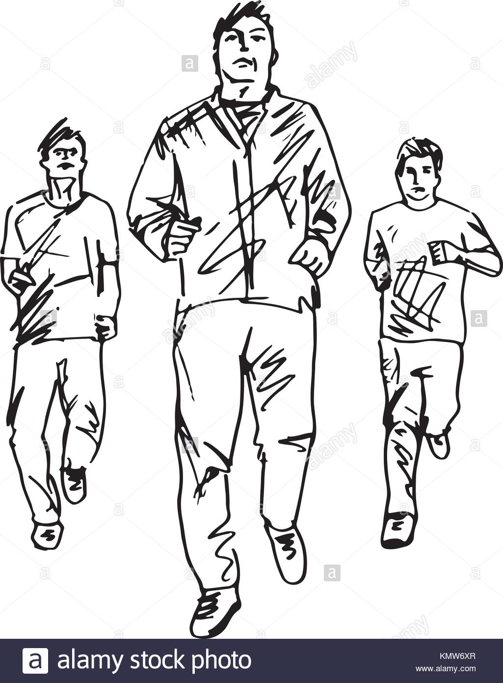 1025x1390 Fitness Men And Gymnastic Exercises. Hand Drawn Vector