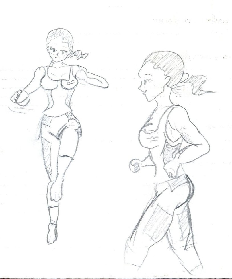 815x980 Sketch Fitness Girl 01 By Tapichless