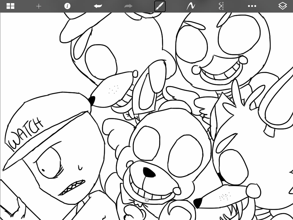 1024x768 Five Nights At Freddy's W.i.p. By Kurowasnothere
