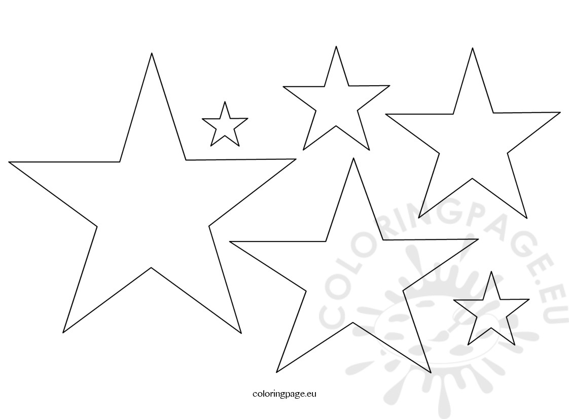 1122x826 Five Pointed Star Shape Coloring Page