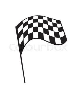 266x320 A Wavy And Grunged Checkered Flag Design Isolated On White