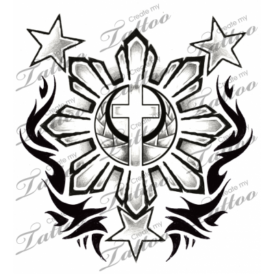 400x400 3 stars and sun Filipino Flag 3 Stars And Sun With Maybe Some