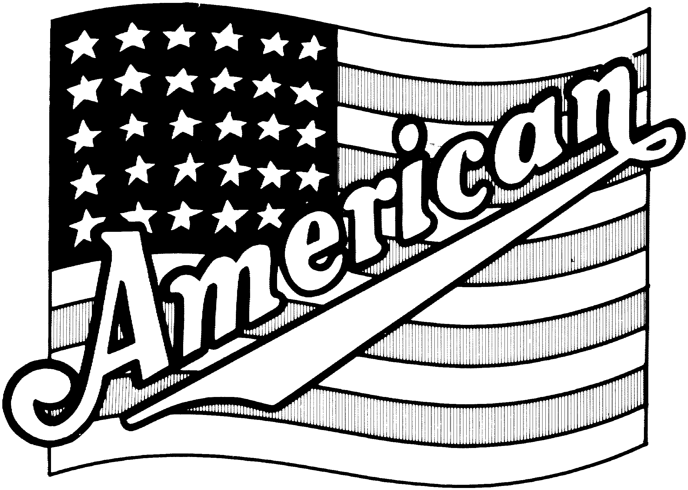 2374x1691 Drawn American Flag Black And White