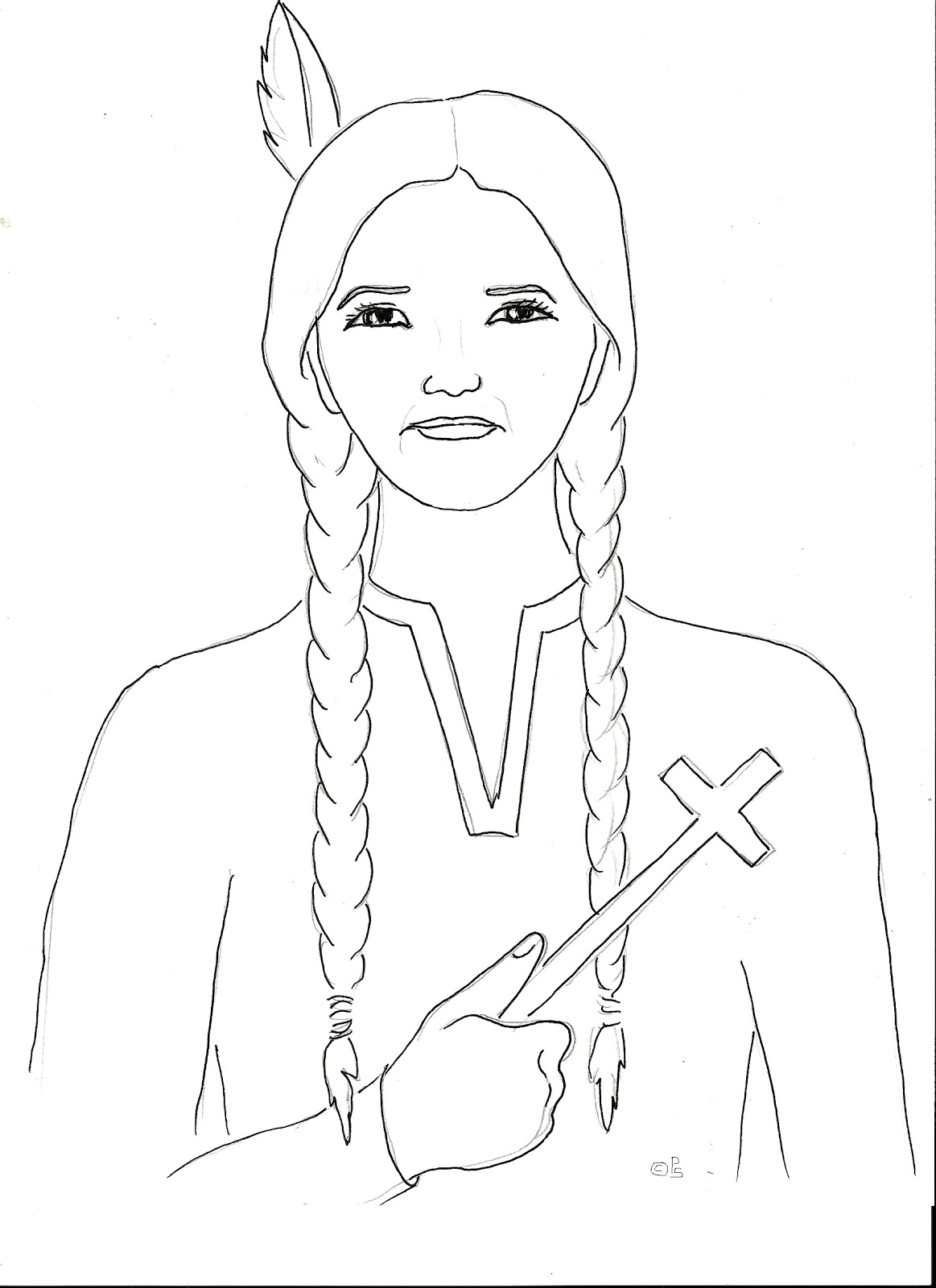 1163x1600 St. Kateri Tekakwitha Art Class Ideas